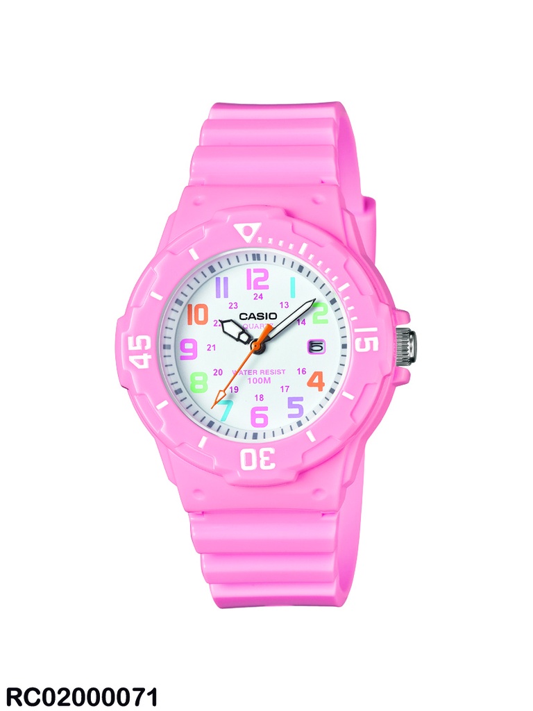 RELOJ CASIO ANALOGO DAMA LRW-200H-4B2VDF SILICON ROSA