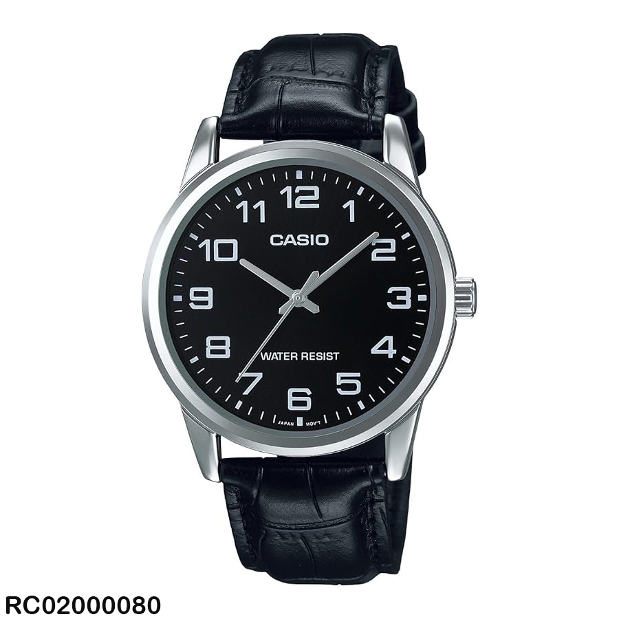 RELOJ CASIO ANALOGO CAB MTP-V001L-1BUDF CUERO NEGRO