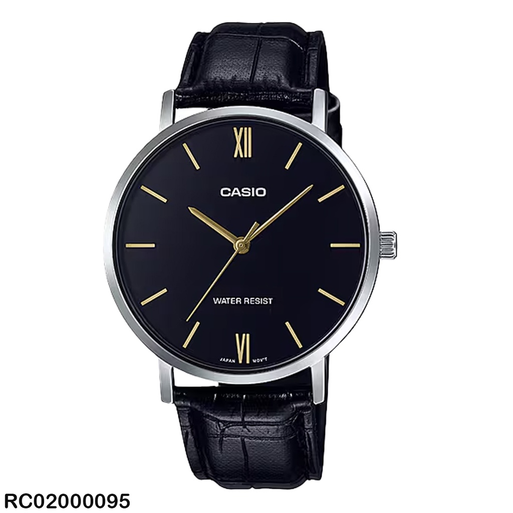 RELOJ CASIO ANALOGO CAB MTP-VT01L-1BUDF CUERO NEGRO