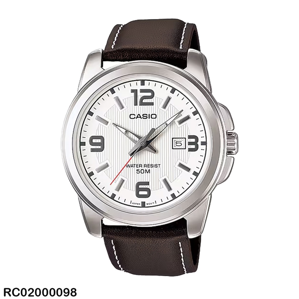 RELOJ CASIO ANALOGO CAB MTP-1314L-7AVDF CUERO CAFE