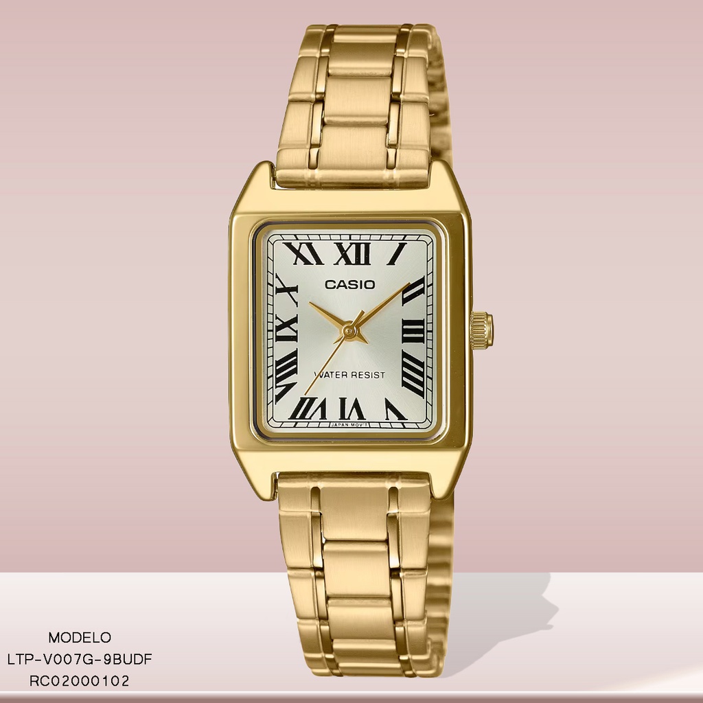 RELOJ CASIO ANALOGO DAMA LTP-V007G-9BUDF METAL DOR