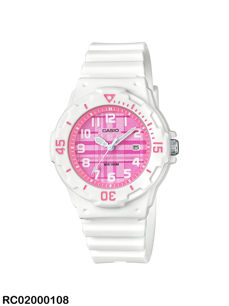 RELOJ CASIO ANALOGO DAMA LRW-200H-4CVDF SILICON BLANCO