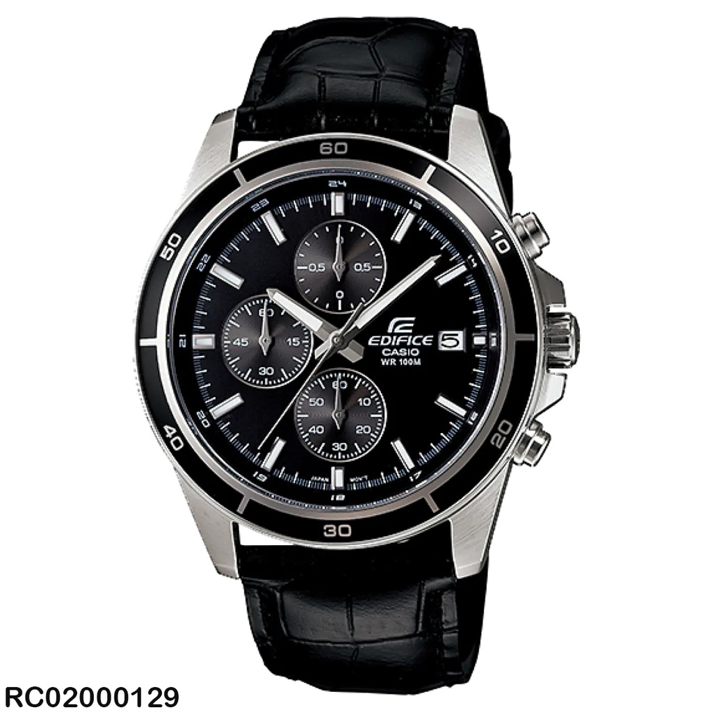 RELOJ CASIO EDIFICE ANALOGO CAB EFR-526L-1AVUDF CUERO NEGRO