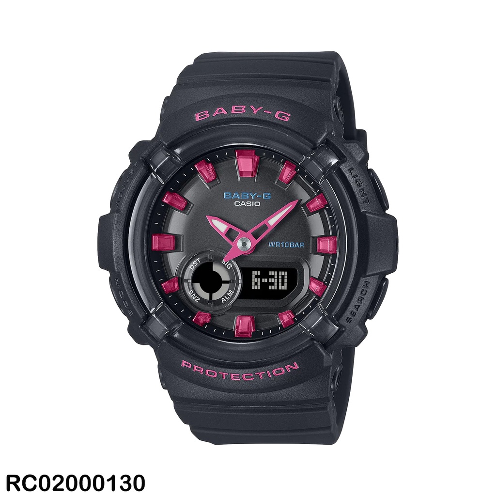 RELOJ CASIO ANA/DIG DAMA BGA-280DN-1ADR SILICON NEGRO