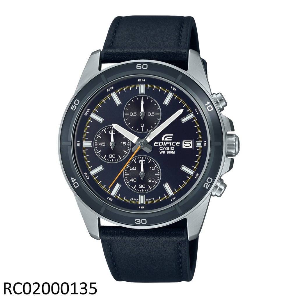 RELOJ CASIO ANALOGO CAB EFR-526L-2CVUDF CUERO NEGRO