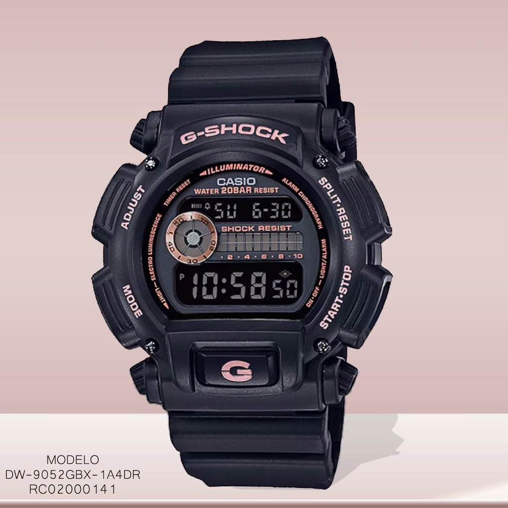 RELOJ CASIO DIGITAL CAB DW-9052GBX-1A4DR (3232)  SILICON NEGRO G-SHOCK