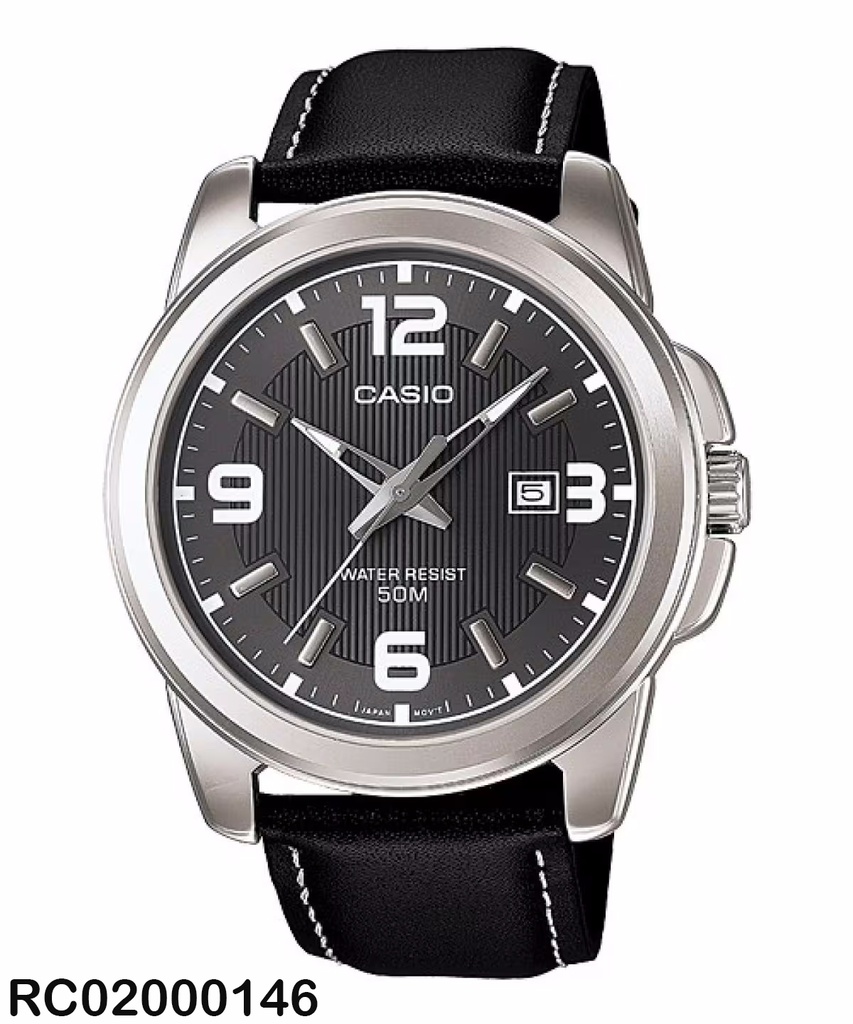 RELOJ CASIO ANALOGO CAB MTP-1314L-8AVDF CUERO NEGRO