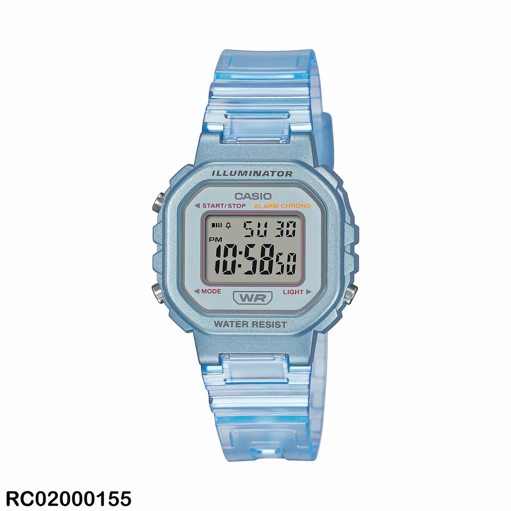 RELOJ CASIO DIGITAL DAMA LA-20WHS-2ADF SILICON CELESTE