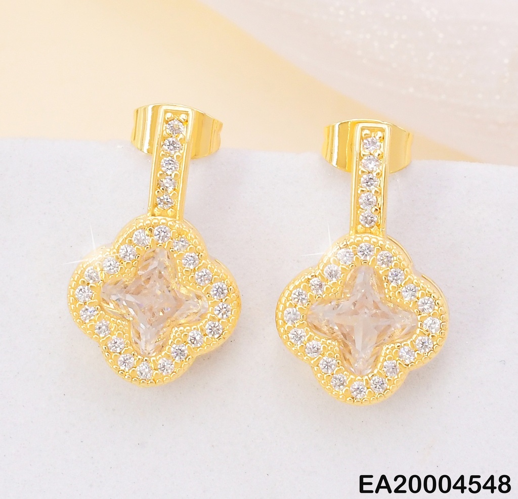 ARETES DOR LINEA ZIRC/ VAN CLEEF CRISTAL EE4085-9