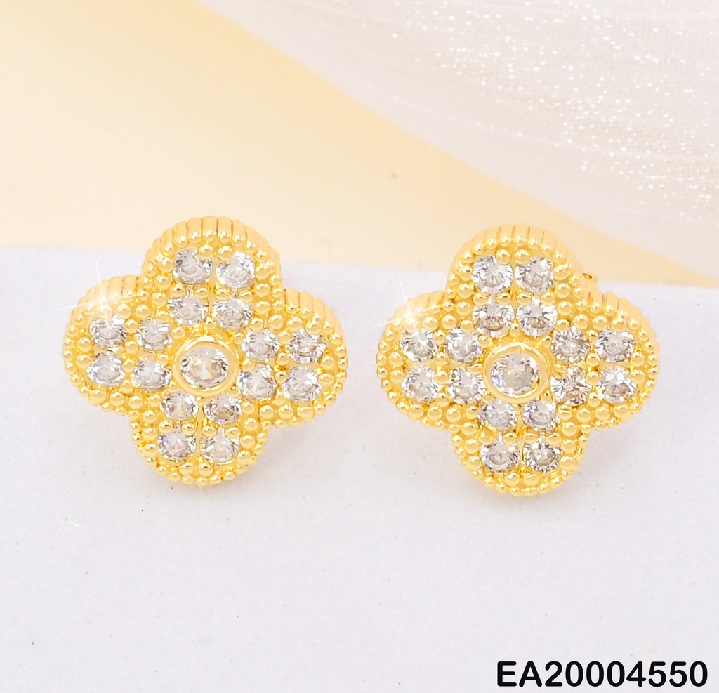 ARETES DOR VAN CLEEF ZIRC. CRISTAL EE4149-9