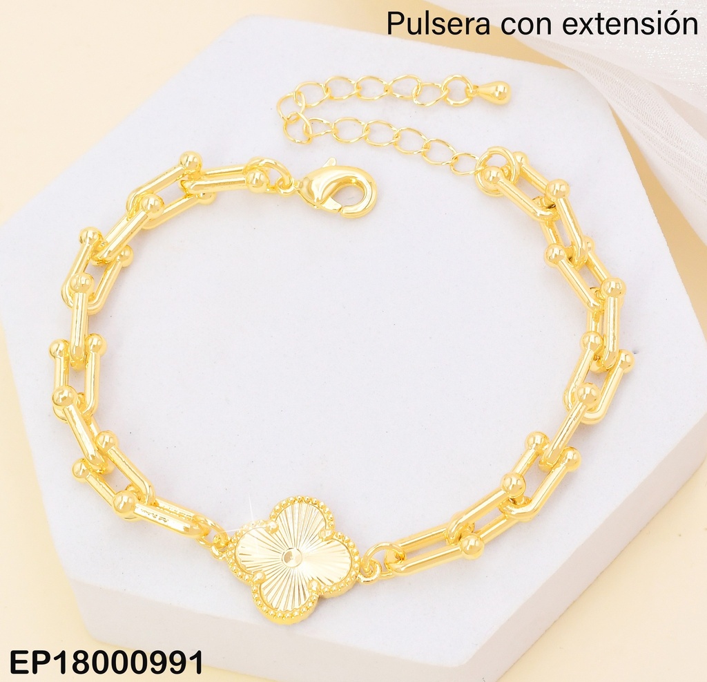 PULSERA DOR VAN CLEEF DOR CENTRO BE709-9