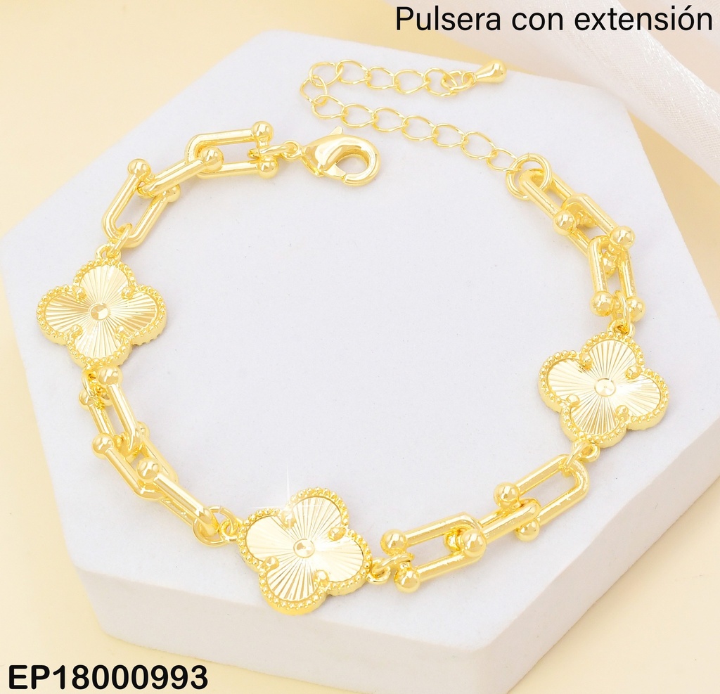 PULSERA ESLABONES GR. (3) VAN CLEEF DOR BE656-9