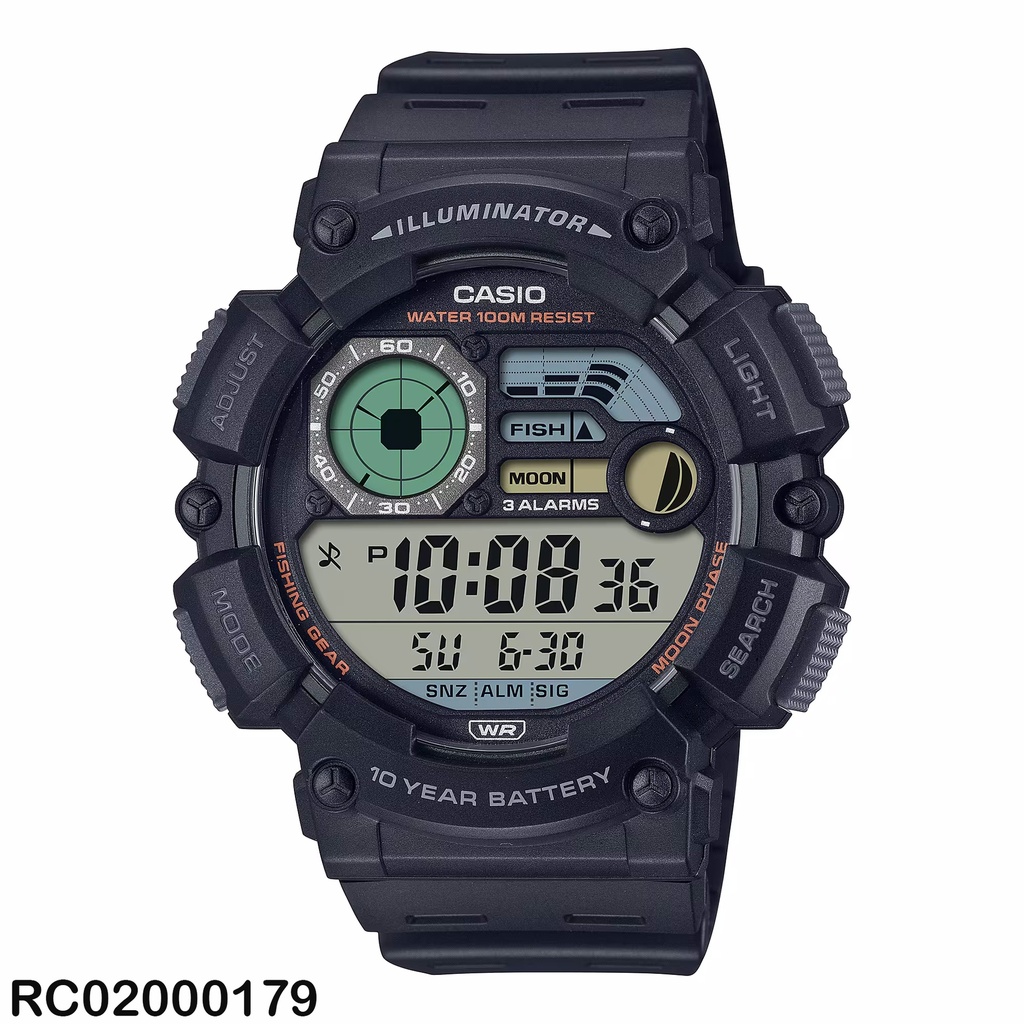 RELOJ CASIO DIGITAL CAB WS-1500H-1AVDF SILICON NEGRO