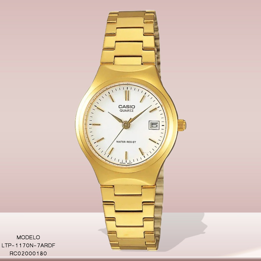 RELOJ CASIO ANALOGO DAMA LTP-1170N-7ARDF METAL DOR