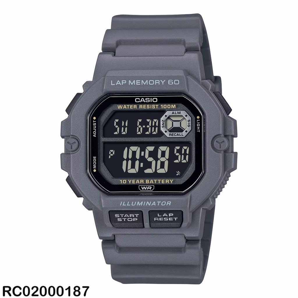 RELOJ CASIO DIGITAL CAB WS-1400H-8BVDF SILICON GRIS