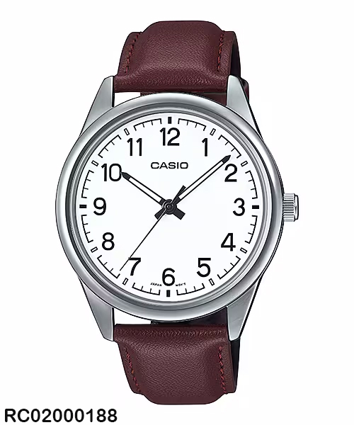 RELOJ CASIO ANALOGO CAB MTP-V005L-7B4UDF CUERO CAFE