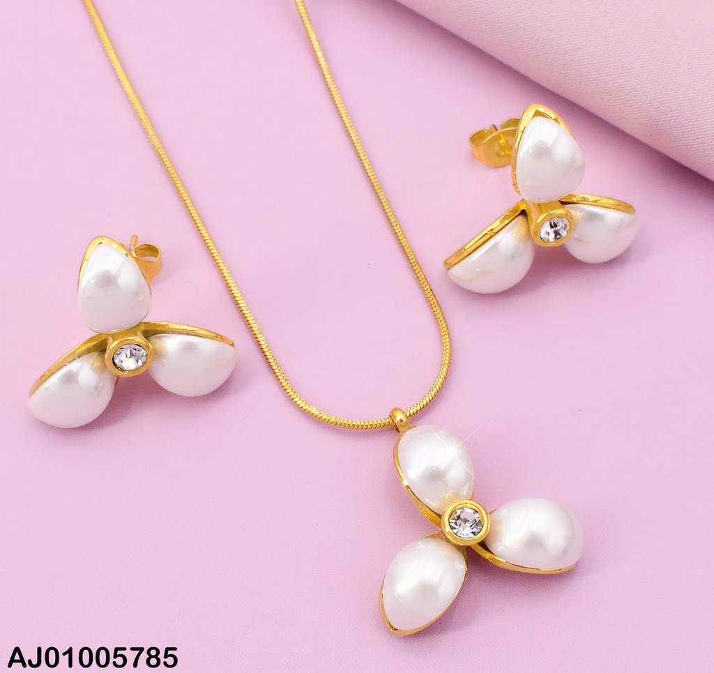 SET DOR FLOR (3) PETALOS PERLAS SA1185-45