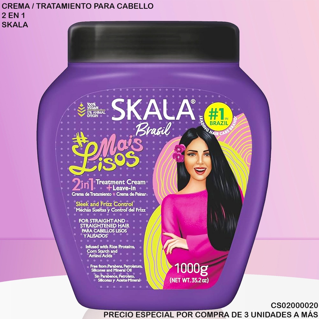CREMA SKALA MAIS LISOS BRASIL 2EN1 1000G 611