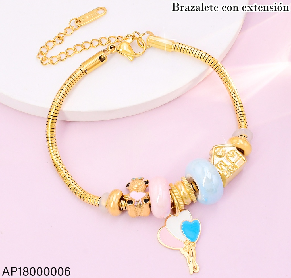 PANDORA DIJES RUEDAS ROSAS/CELESTES/GLOBOS BA2200-45