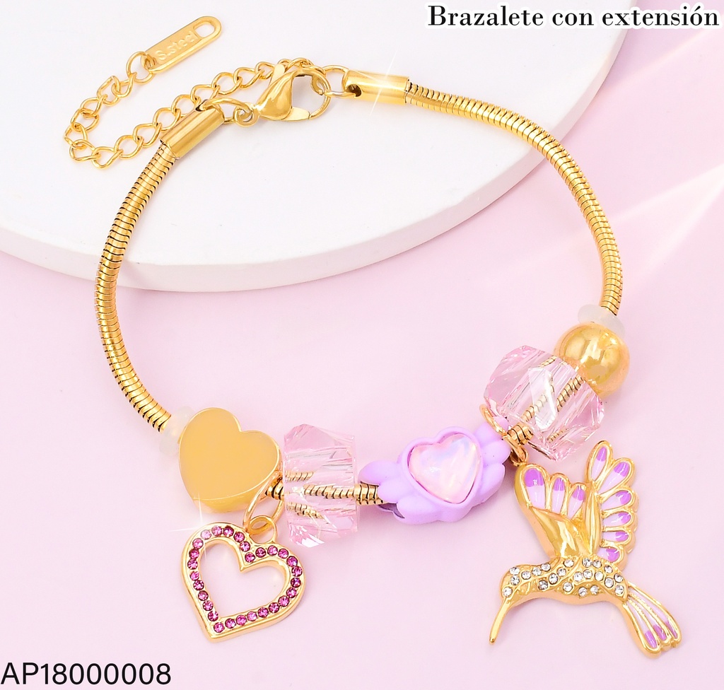 PANDORA DIJES LILAS/DOR./COLIBRI ZIRC.BA2181-45