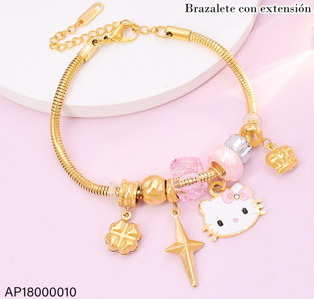 PANDORA DIJES ROSA/DOR./HELLO KITTY BA2170-45