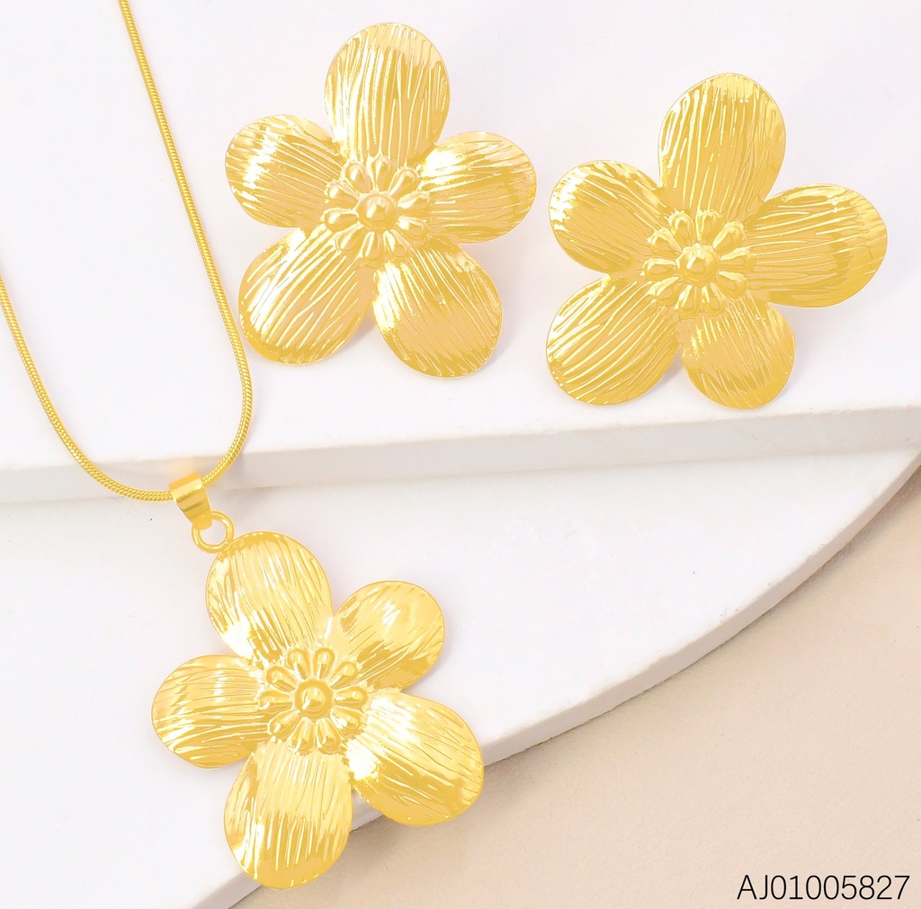 SET FLOR 5 PETALOS RAYADOS CENTRO🏵️SA1194-128