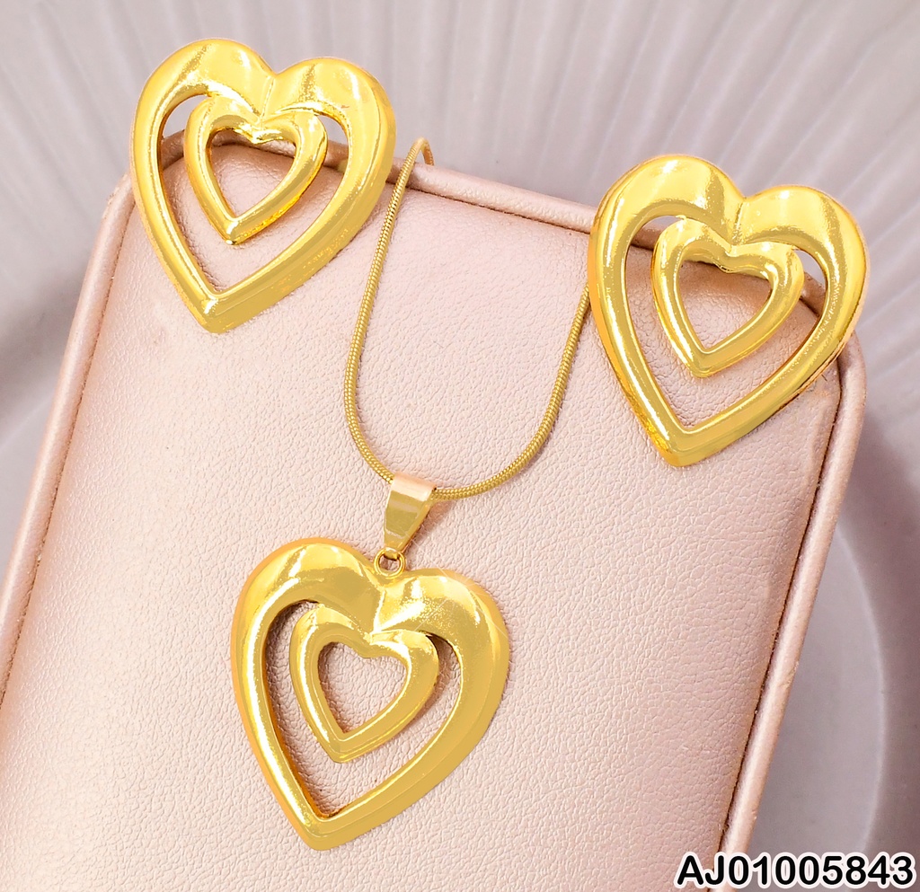 SET DOBLE CROQUI DE CORAZÓN GR.SA1114-331