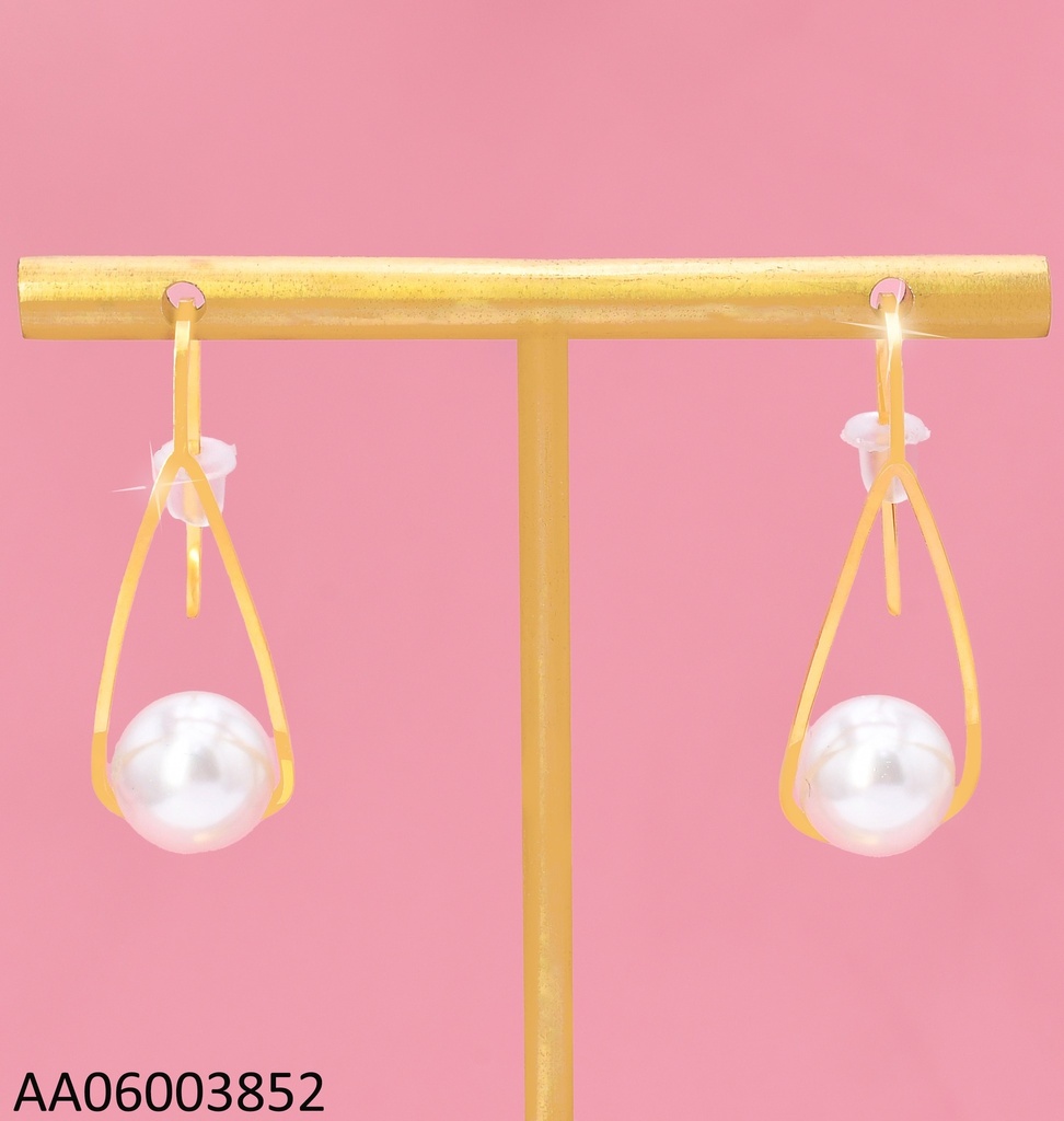 ARETES CROQUI OV C/PERLA  KE120482-SP