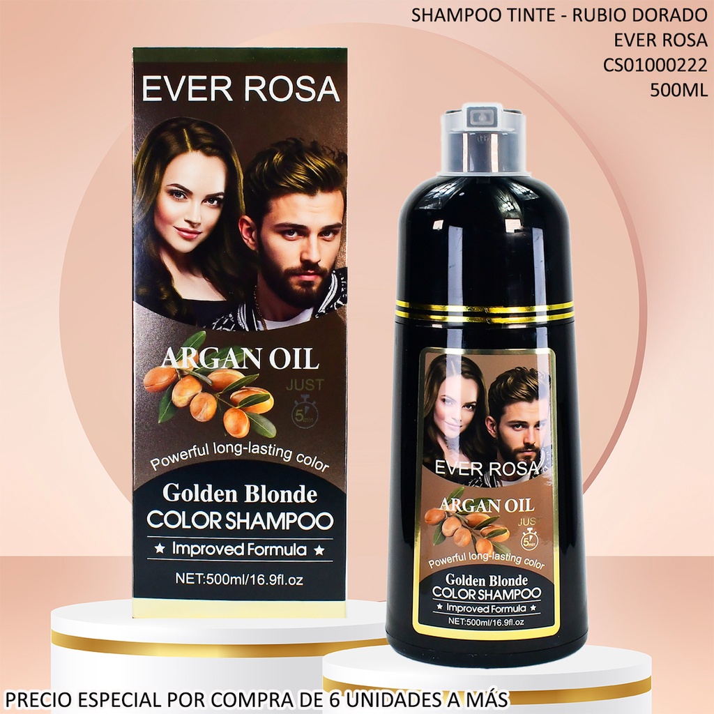 SHAMPOO TINTE ARGAN OIL 500ML RUBIO DORADO EV26090