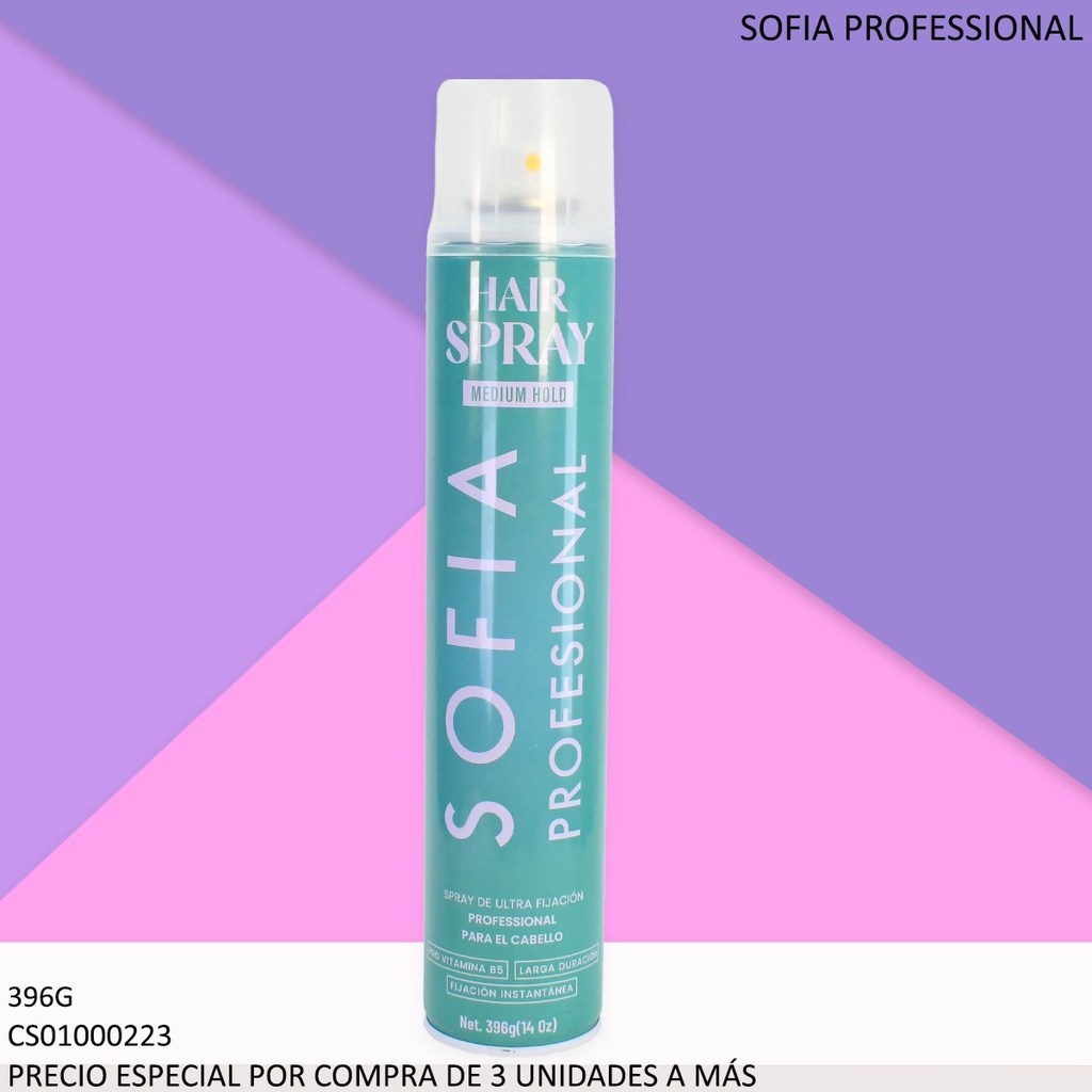 SPRAY CAPILAR FIJACION MEDIUM HOLD 14OZ SOFIA PROF. S-258