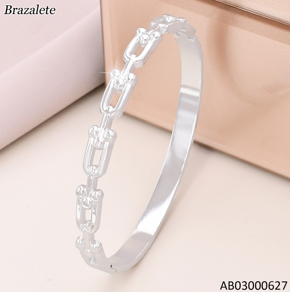 BRAZALETE PLAT.ESLABONES CADENA KB203760-SP
