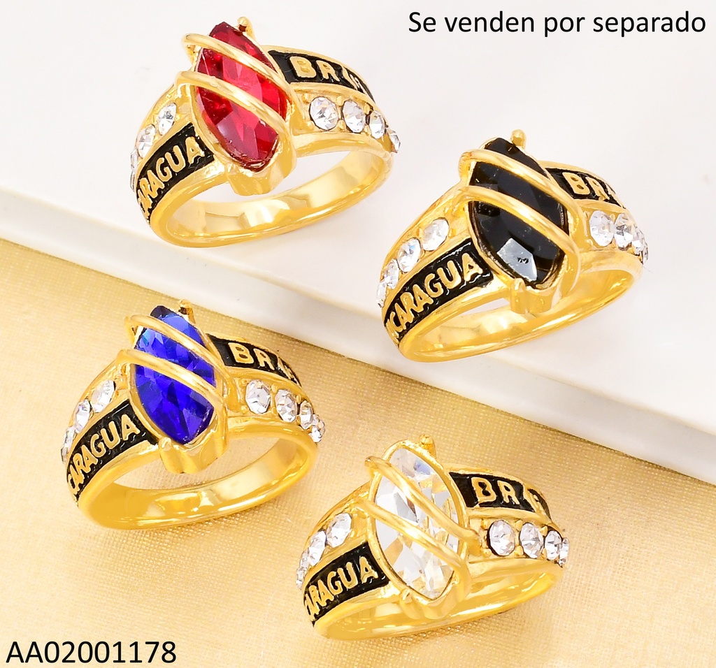 ANILLO GRADUACION ZIRC.OV C/2 DIAGONAL NIC. COL.SURT RA682