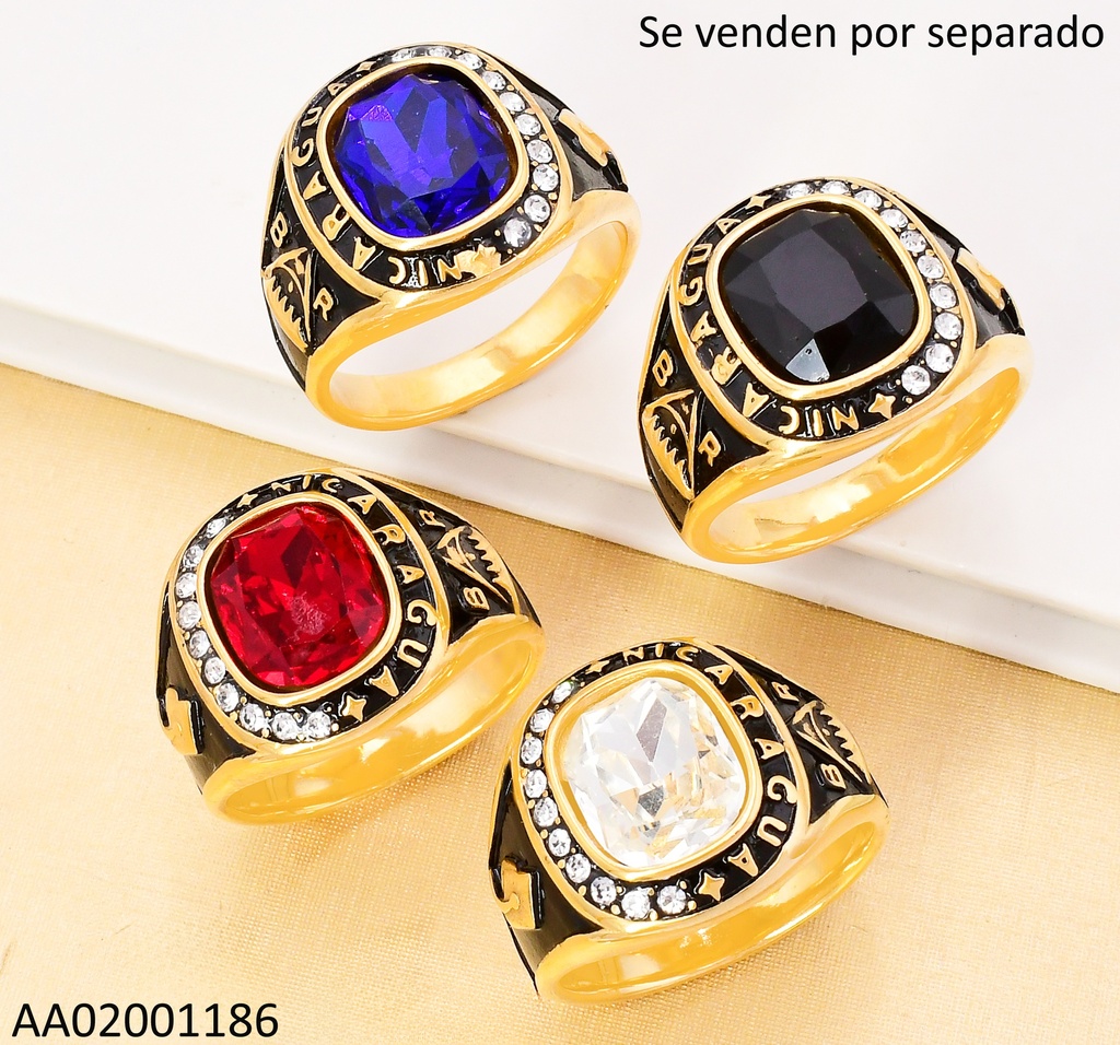 ANILLO GRADUACION🎓NICARAGUA BR ESCUDO COL.SURT RA660