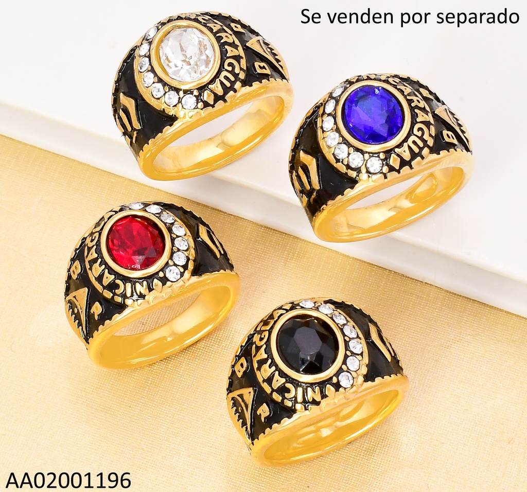 ANILLO GRADUACION NICARAGUA  ESCUDO COL.SURT RA700