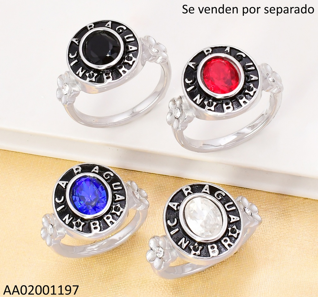 ANILLO PLAT.GRADUACION NICARAGUA💮 SURT.RA679