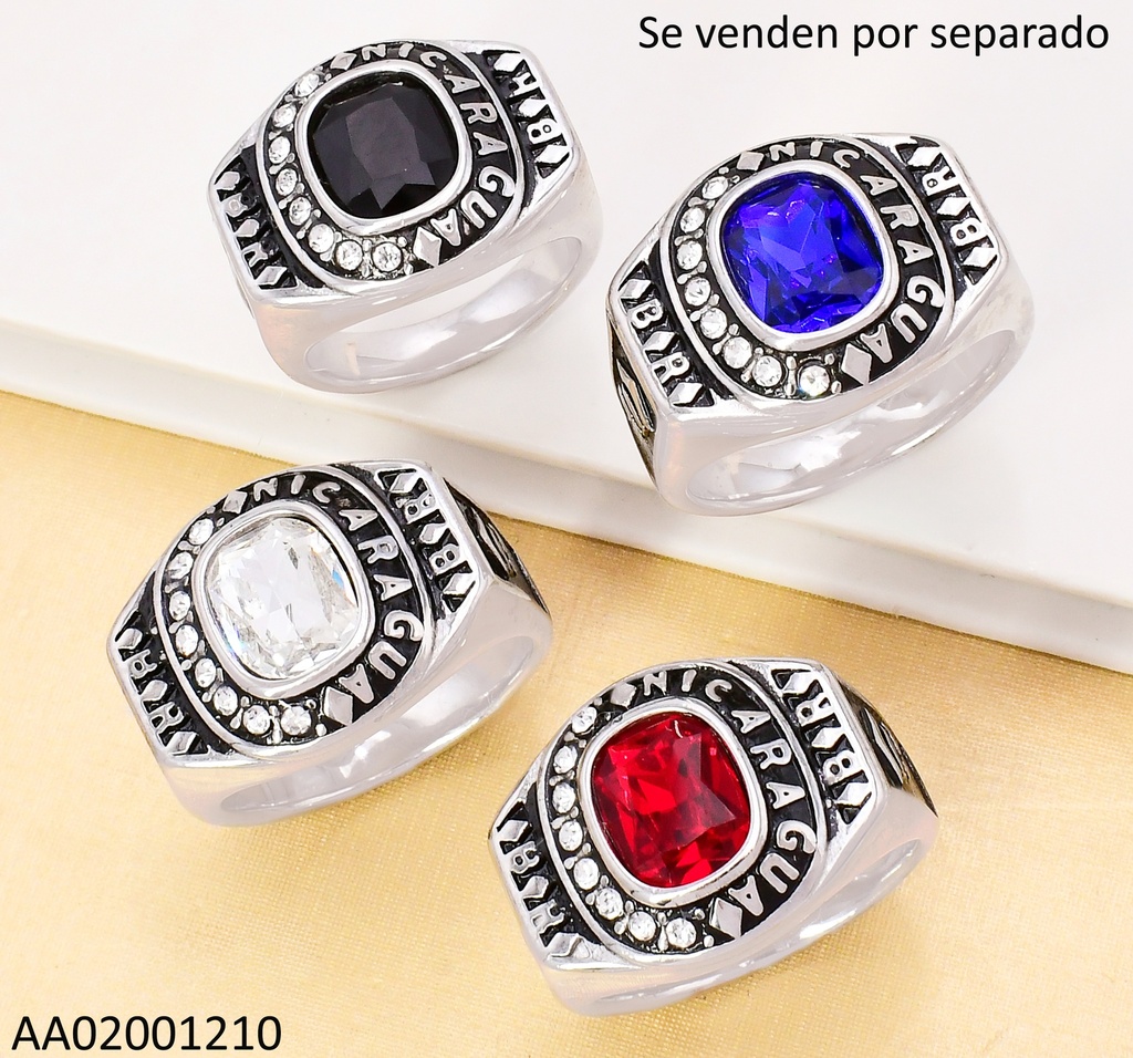 ANILLO PLAT.MESA GRADUACION NICARAGUA ◊B◊R◊SURT RA655
