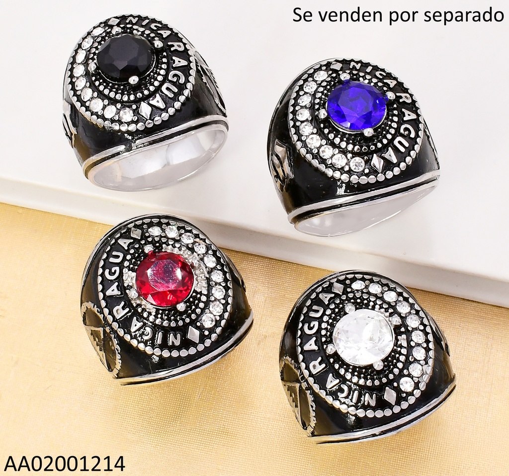 ANILLO PLAT.GRADUACION🎓NICARAGUA ESCUDO SURT RA663