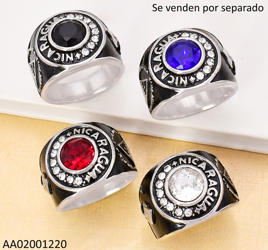 ANILLO PLAT.GRADUACION🎓NICARAGUA ESCUDO SURT RA675