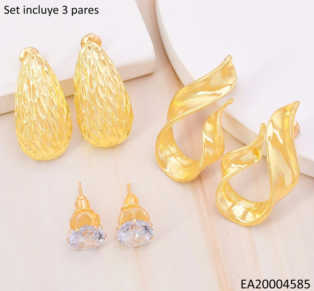TRIO ARETES GALVANOPLASTIA ZIRC/OV.GRAB/U SE954-301