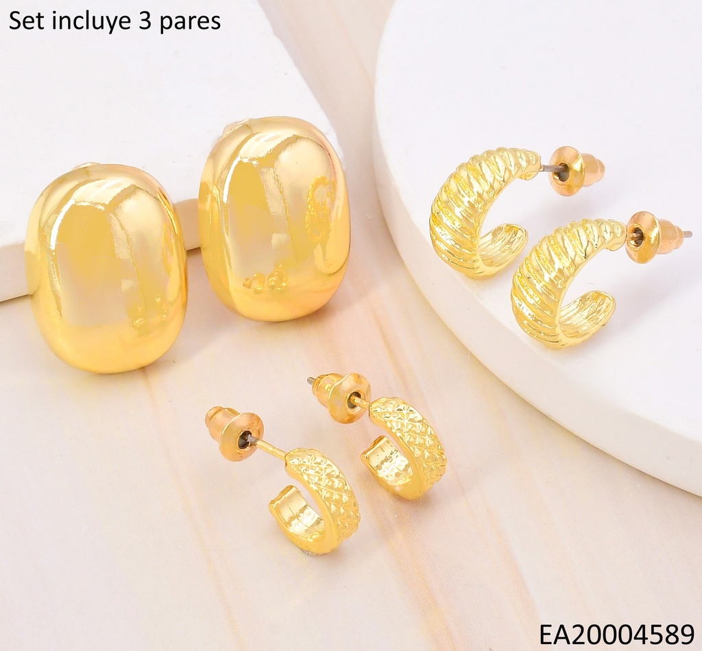 TRIO ARETES GALVANOPLASTIA C PQ./C MED./RECT.VERT SE974-301