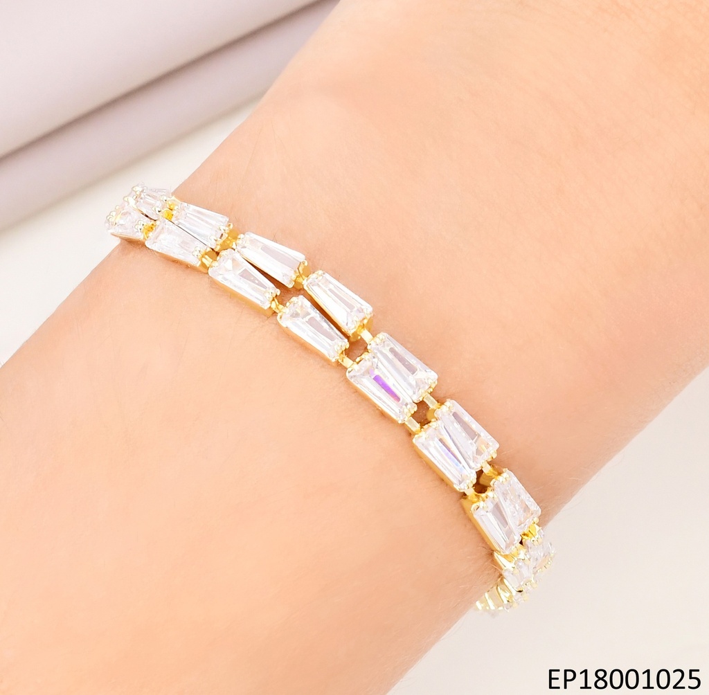 PULSERA ZIRCONIAS RECTANGULARES BE507-318