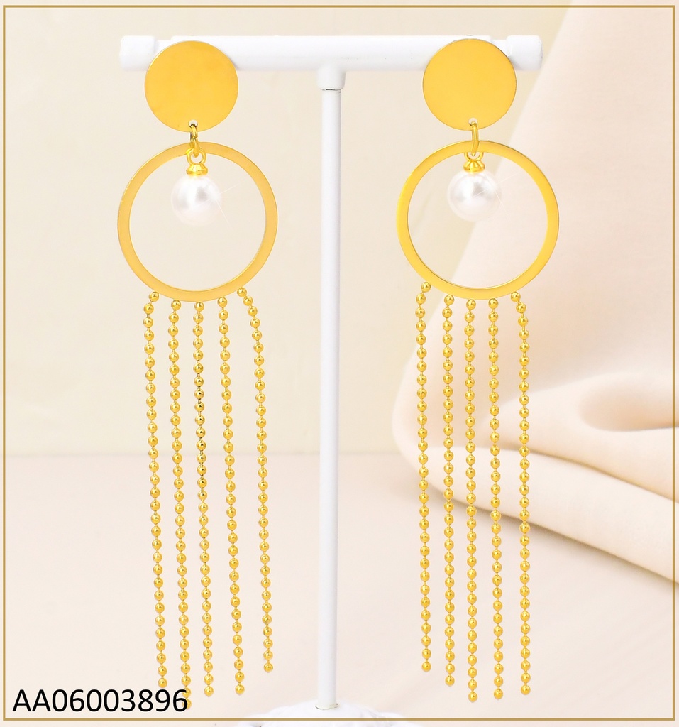 ARETES CIRCULO PQ / CIRCULO GR /PERLA CENTRO/ CADENITAS PELOT KE105885-PY