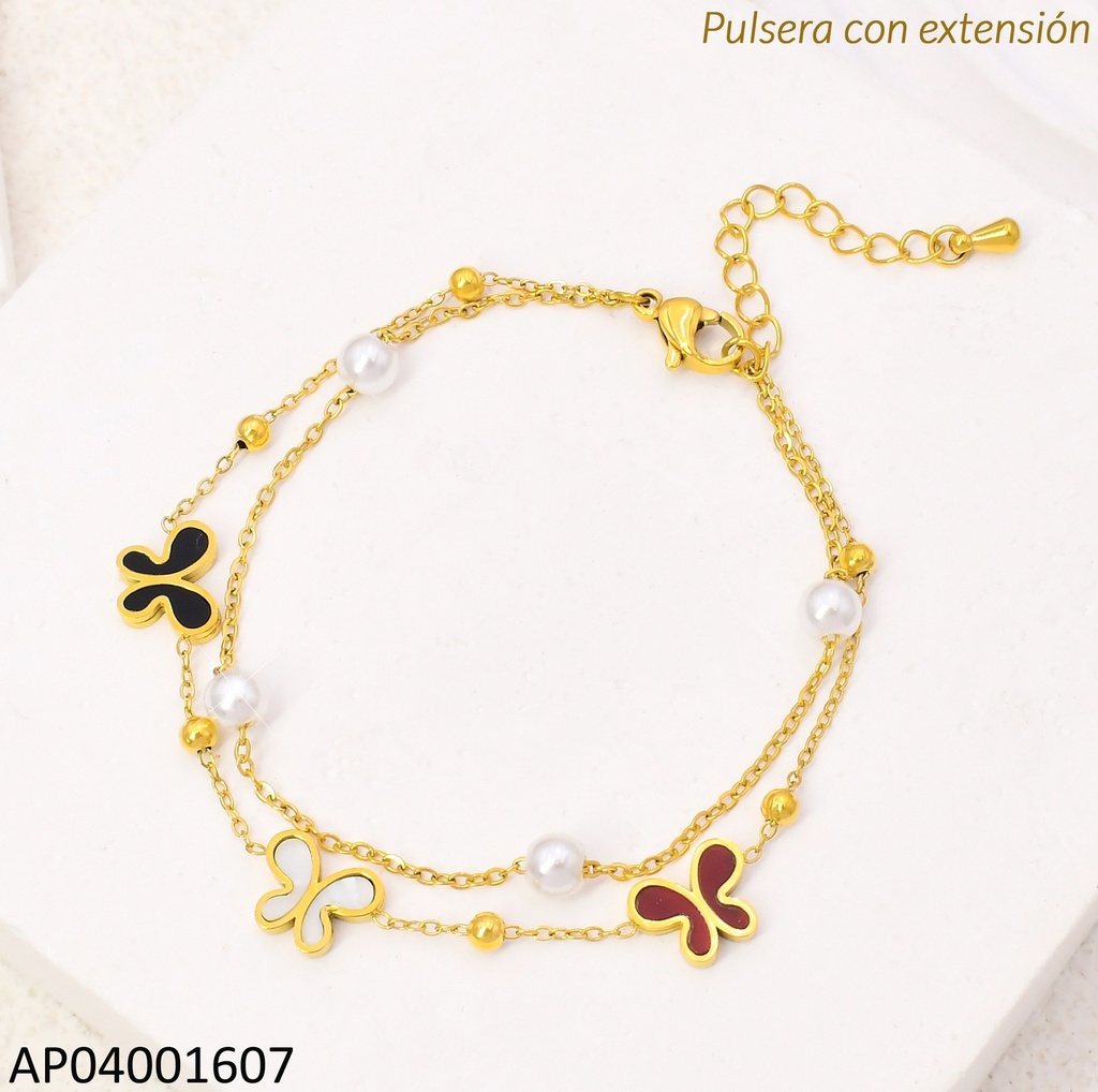 PULSER DOBLE MARIPOSAS/PERLITAS KB204089-SXSJ
