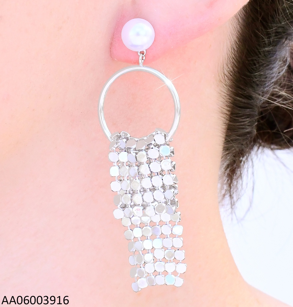 ARETES PLAT PERLA/CIRCULO/MAYA EA1241-45