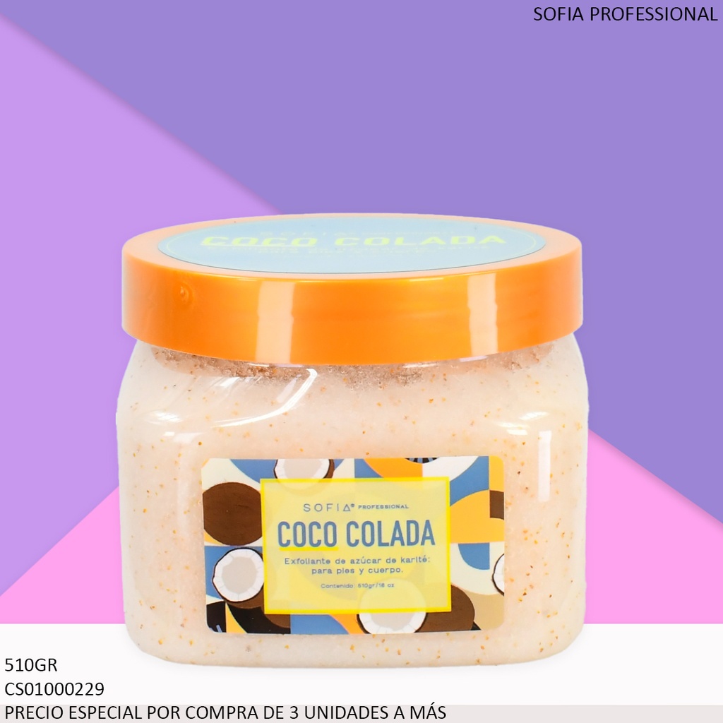 EXFOLIANTE CUERPO SOFIA COCO COLADA 510ML 90104C