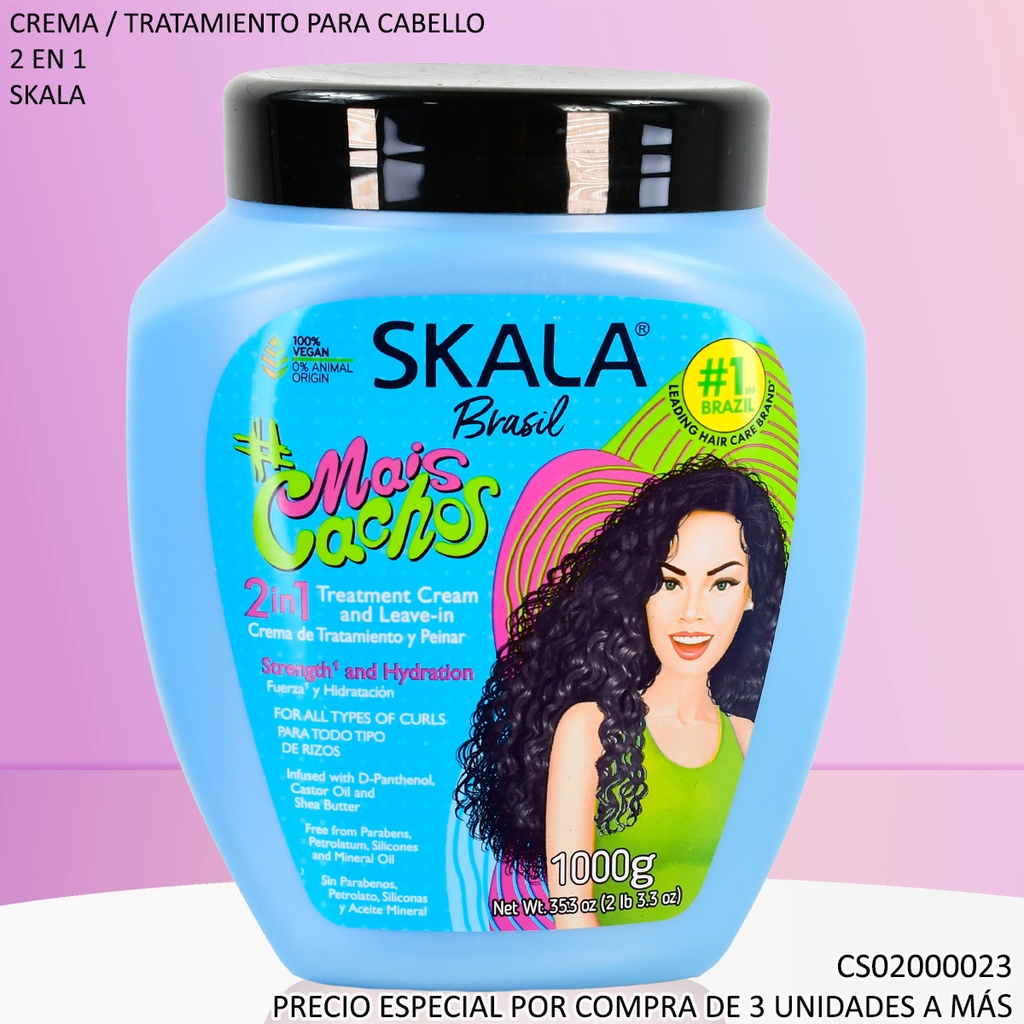 CREMA SKALA BRASIL MAIS CACHOS 2EN1 1000G 574