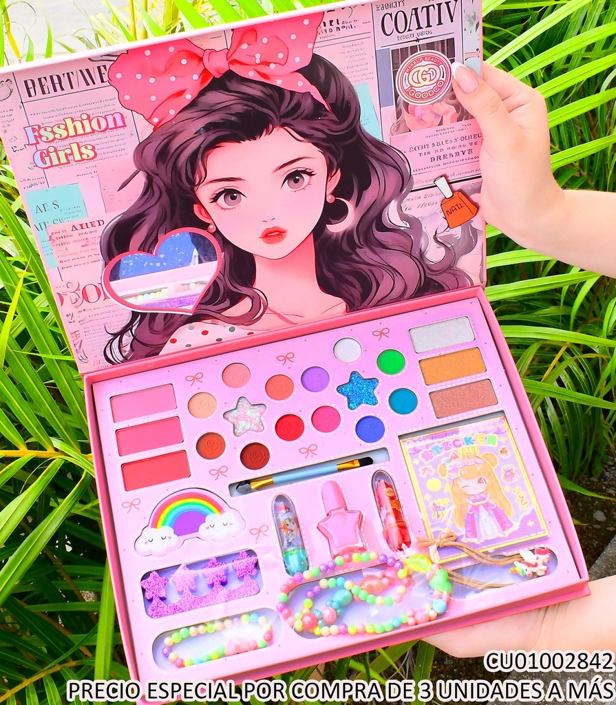 SET INFANTIL MAQUILLAJE+ACCESORIOS FSSHION GIRL LK29686