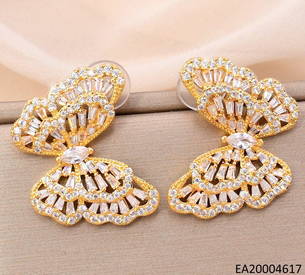 ARETES MARIPOSA GR. ZIRC.RETANGULARES EE4009-6