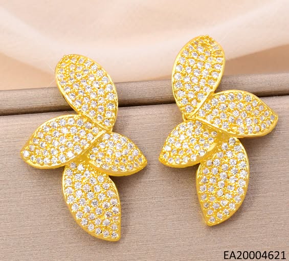 ARETES 4 PETALOS C/ZIRCONIAS EE3992-268