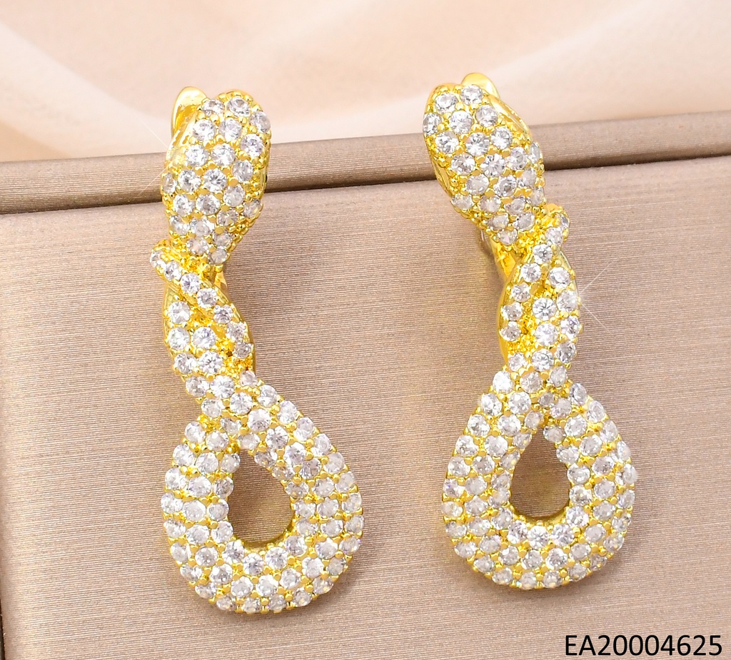ARETES SERPIENTE ENROLLADA ZIRCONIAS EE3994-268